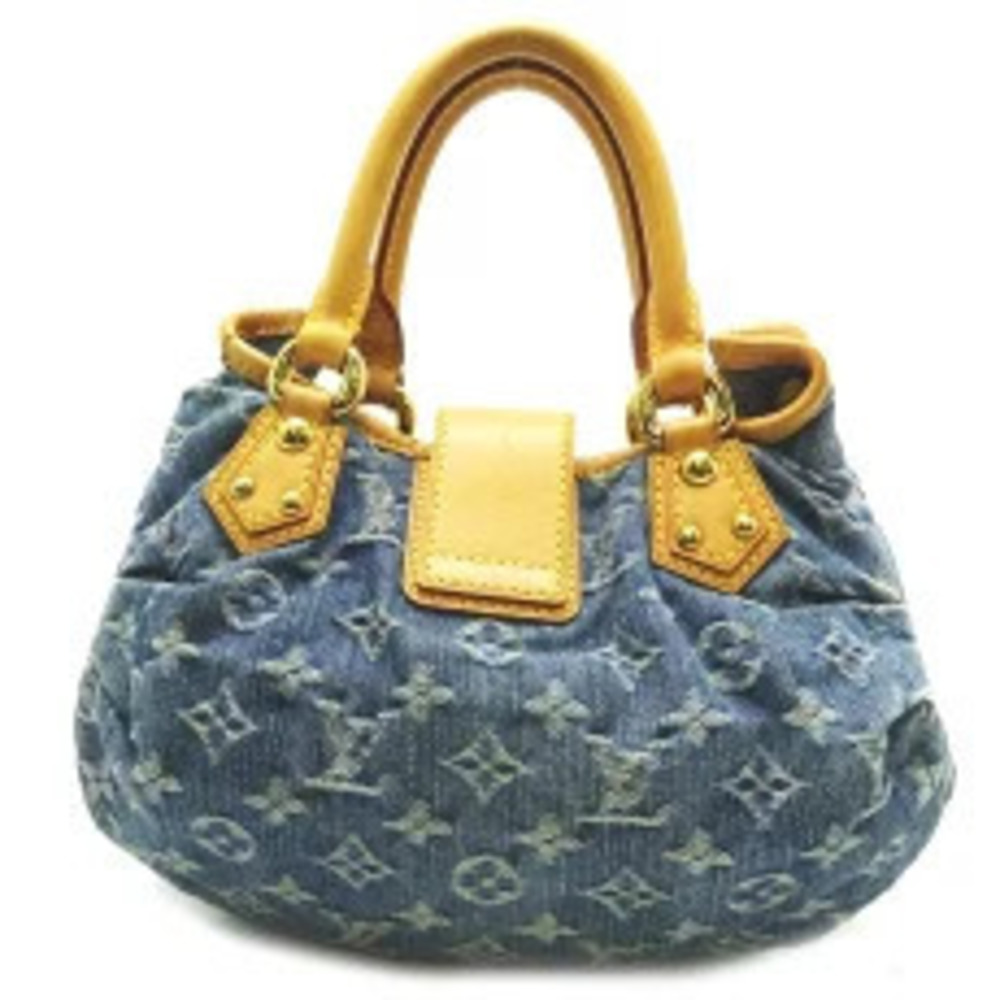 Louis Vuitton Handbag Blue Denim Monogram Pleaty Blue